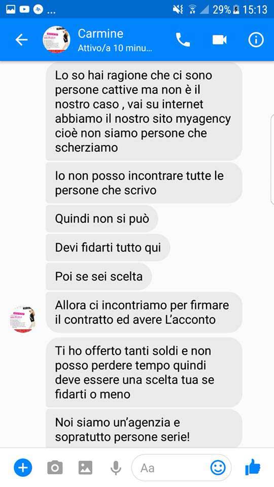 Agenzia moda Milano model agency | Casting e provini per modelle, fotomodelle, attrici, attori | Moda, film, cinema, pubblicità, spettacolo e televisione | Immagine truffa