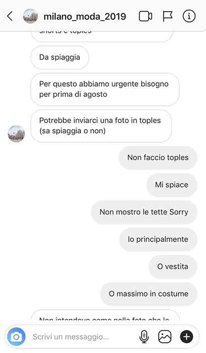 Agenzia moda Milano model agency | Casting e provini per modelle, fotomodelle, attrici, attori | Moda, film, cinema, pubblicità, spettacolo e televisione | Immagine truffa
