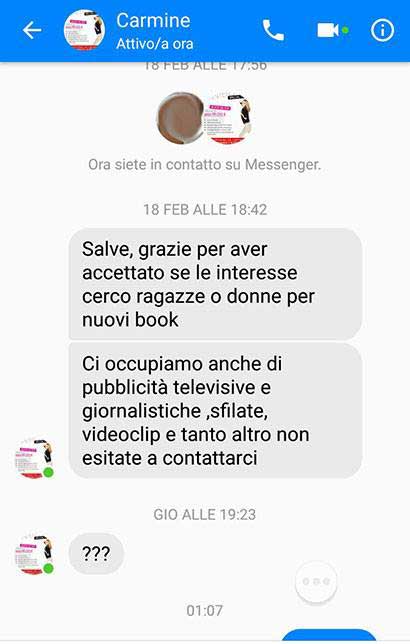 Agenzia moda Milano model agency | Casting e provini per modelle, fotomodelle, attrici, attori | Moda, film, cinema, pubblicità, spettacolo e televisione | Immagine truffa
